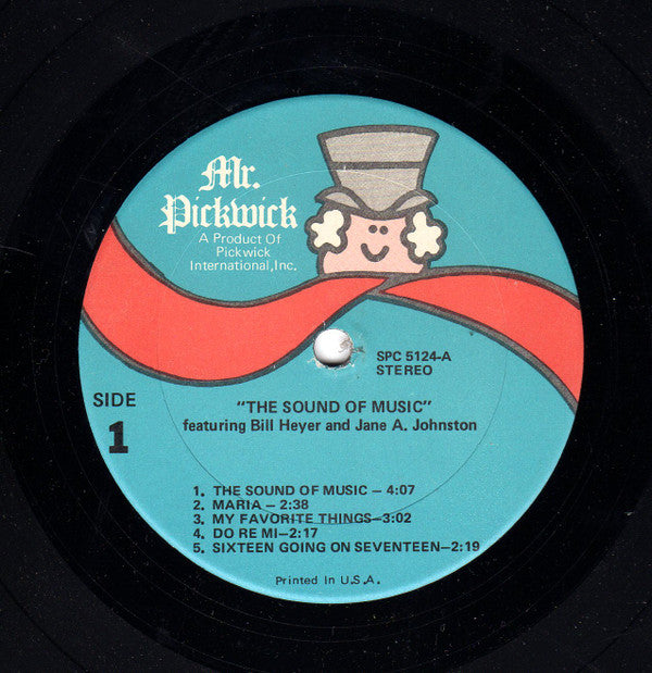 Bill Heyer, Jane A. Johnston : The Sound Of Music (LP, Album, RE)