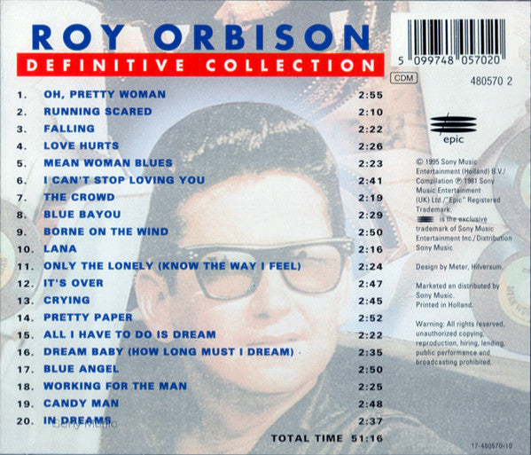 Roy Orbison : Definitive Collection (CD, Comp)