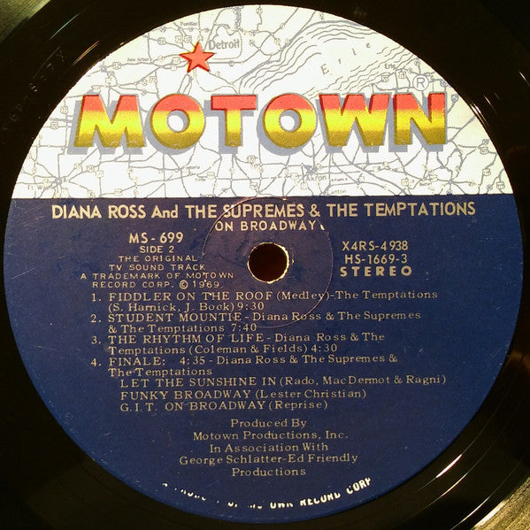 The Supremes & The Temptations : On Broadway (LP, Album, Gat)