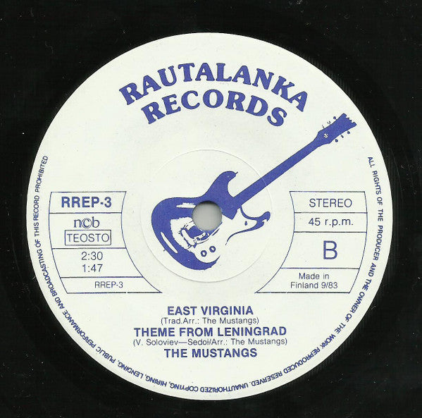 The Mustangs (3) : Castle Mood  (7", EP)