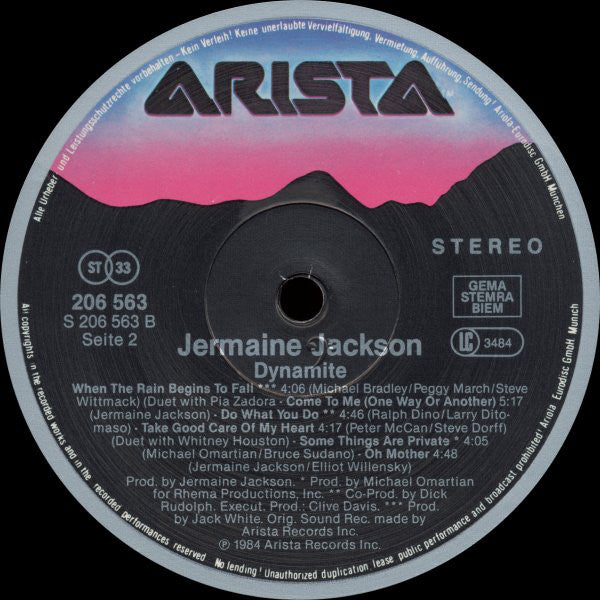 Jermaine Jackson : Dynamite (LP, Album)