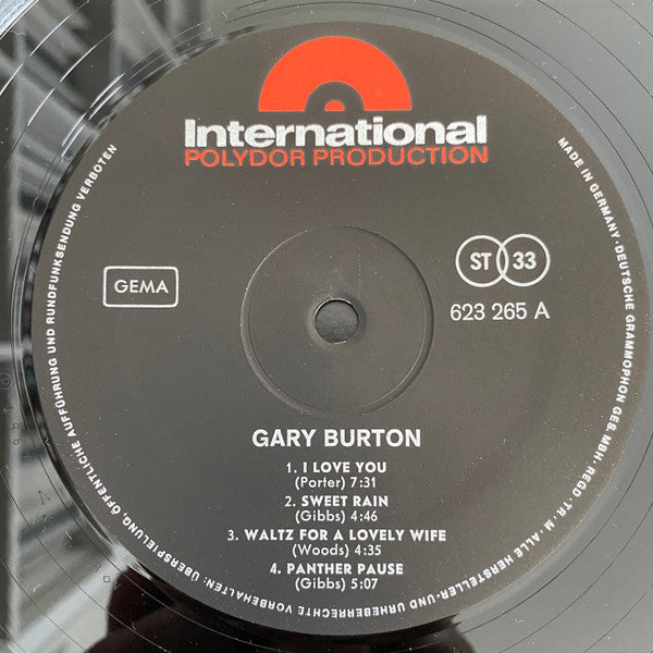 Gary Burton : Gary Burton (LP, Album)