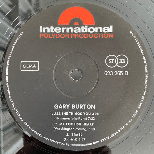 Gary Burton : Gary Burton (LP, Album)