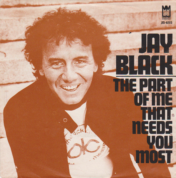 Jay Black : The Part Of Me That Needs You Most / You Stole The Music (7", Single)
