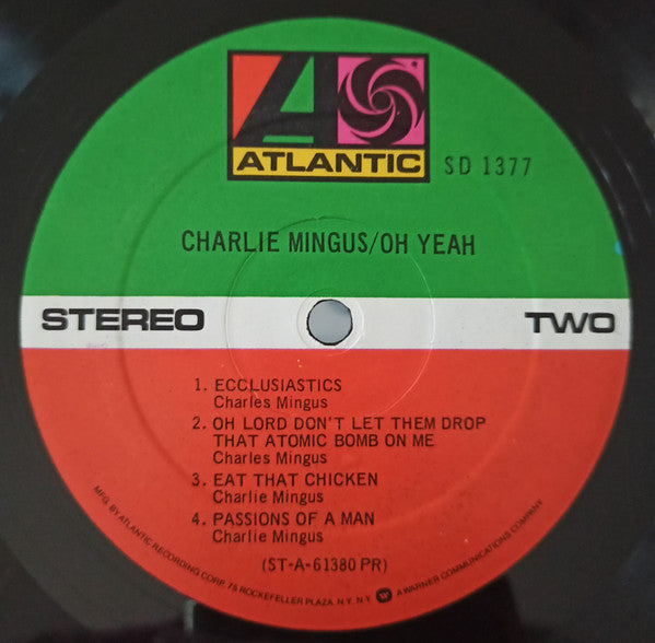 Charles Mingus : Oh Yeah (LP, Album, RE)