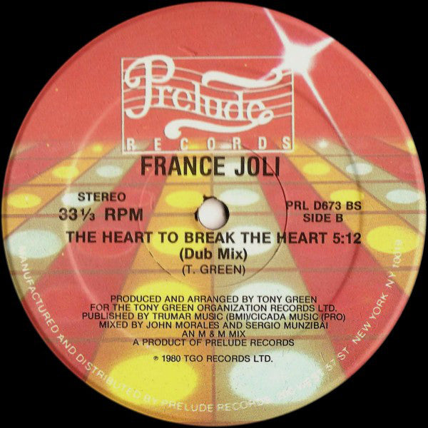 France Joli : The Heart To Break The Heart (12")