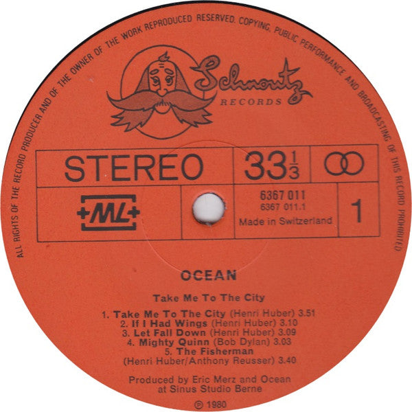 Ocean (31) : Take Me To The City (LP, Album)