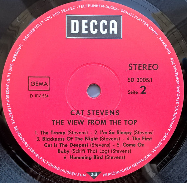 Cat Stevens : The View From The Top (2xLP, Comp)