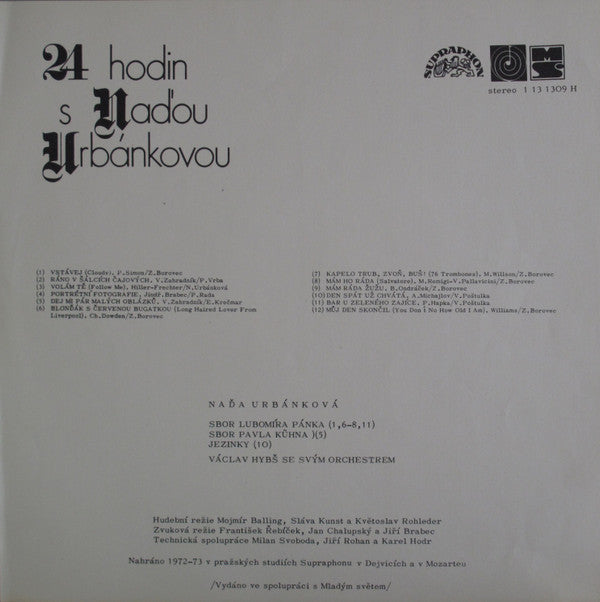 Naďa Urbánková : 24 Hodin S Naďou Urbánkovou (LP, Album)