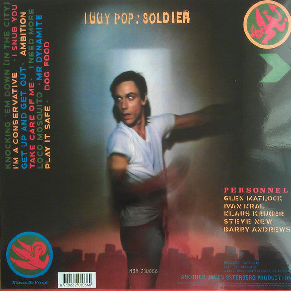 Iggy Pop : Soldier (LP, Album, Ltd, Num, RE, Cle)