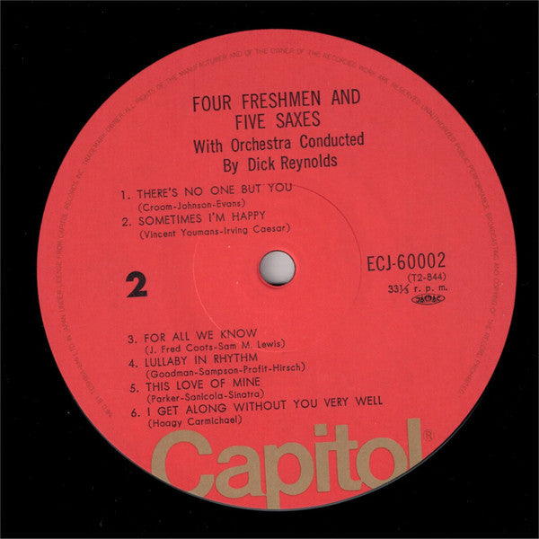 The Four Freshmen : Four Freshmen And Five Saxes (LP, Album, RE)