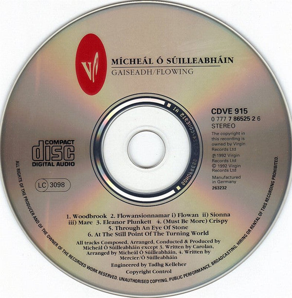 Mícheál Ó Súilleabháin, Irish Chamber Orchestra : Gaiseadh/Flowing (CD, Album)