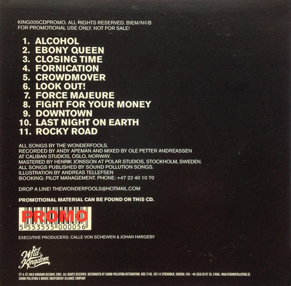 Wonderfools : Doing Their Duty To The Nightlife (CD, Album, Promo, Car)