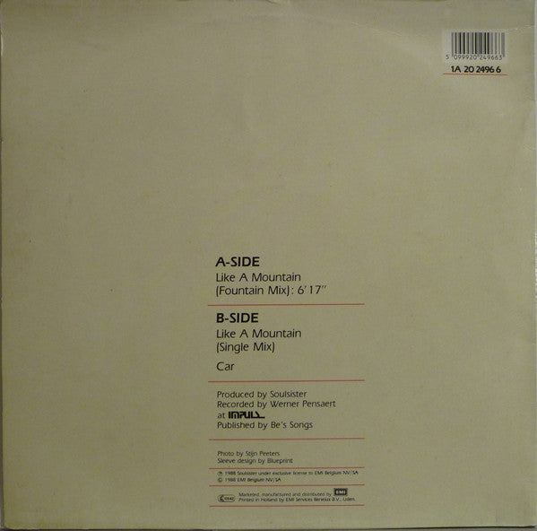 Soulsister : Like A Mountain (12")