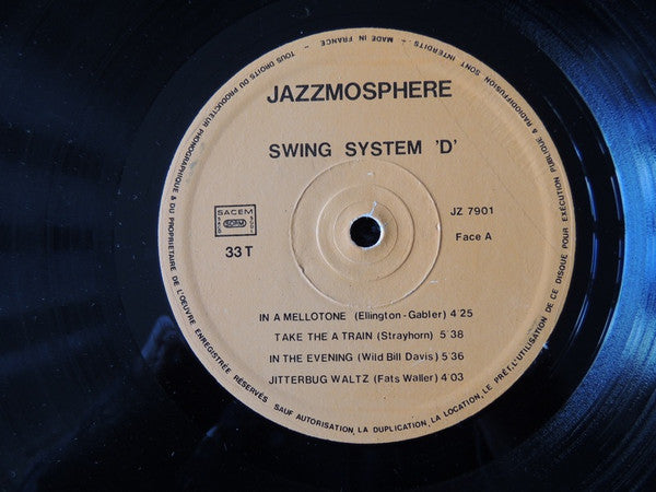 Swing System D, Wild Bill Davis, Dany Doriz, Michel Denis : Vol 1 (LP, Ltd, Num)