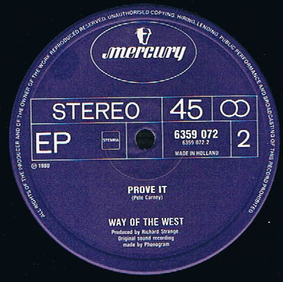 Way Of The West : Don't Say That's Just For White Boys (12", EP)