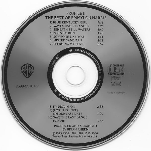 Emmylou Harris : Profile II: The Best Of Emmylou Harris (CD, Comp, RP)