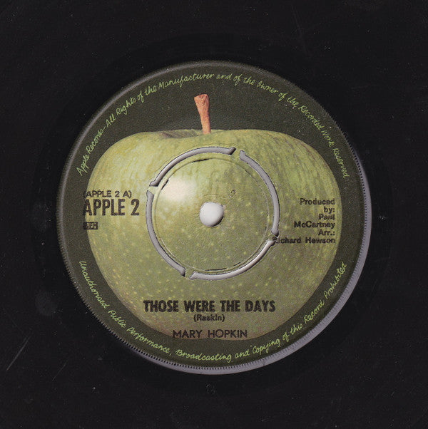 Mary Hopkin : Those Were The Days (7", Single)