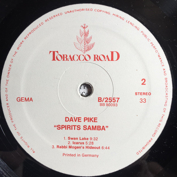 Dave Pike : Spirits Samba (LP, Album)