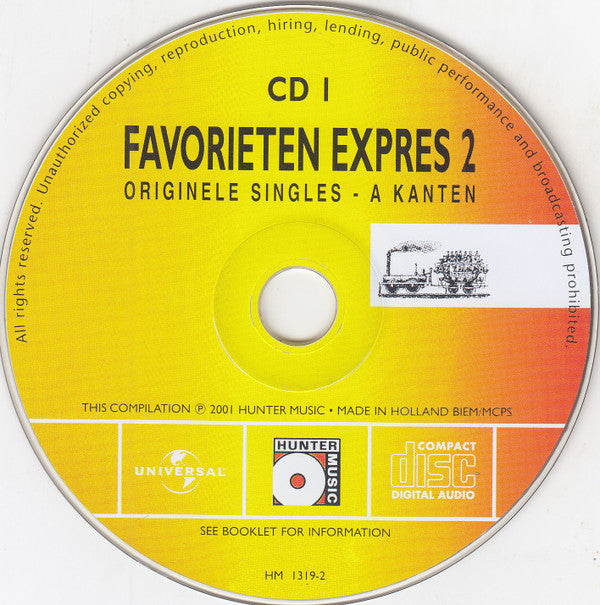 Various : Favorieten Expres 2 (Originele Singles - A En B Kanten) (2xCD, Comp, Enh)