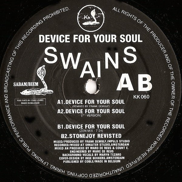 Swains : Device For Your Soul (12", Promo)