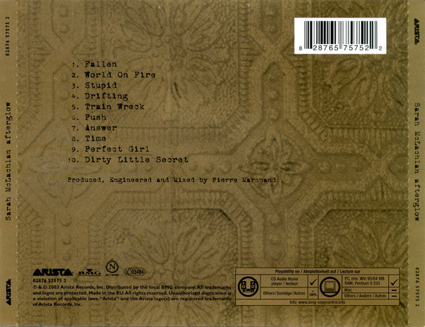 Sarah McLachlan : Afterglow (CD, Album, Copy Prot., Enh)