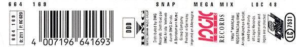 Snap! : Mega Mix (CD, Maxi)