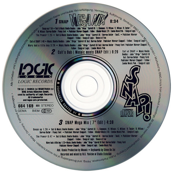 Snap! : Mega Mix (CD, Maxi)