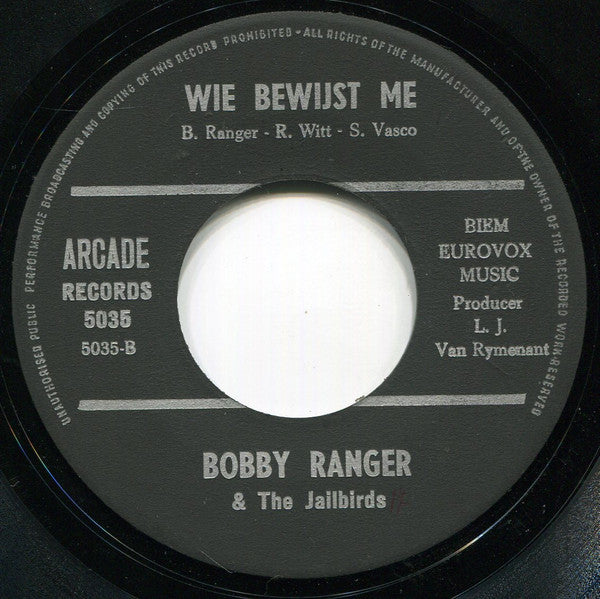 Bobby Ranger & The Jailbirds (5) : Angela (7", Single)