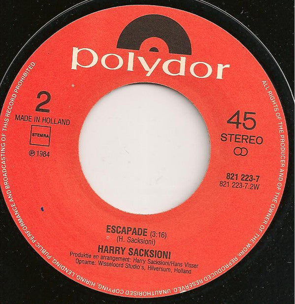 Harry Sacksioni : Nachtjournaal (7", Single)