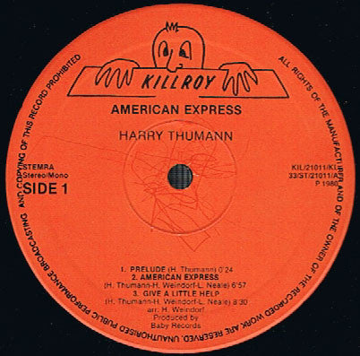 Harry Thumann : American Express (LP, Album)