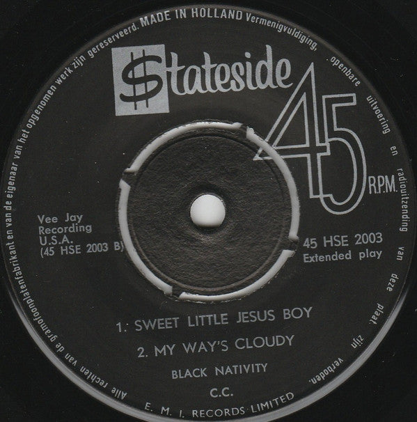 Black Nativity : Black Nativity (7", EP)