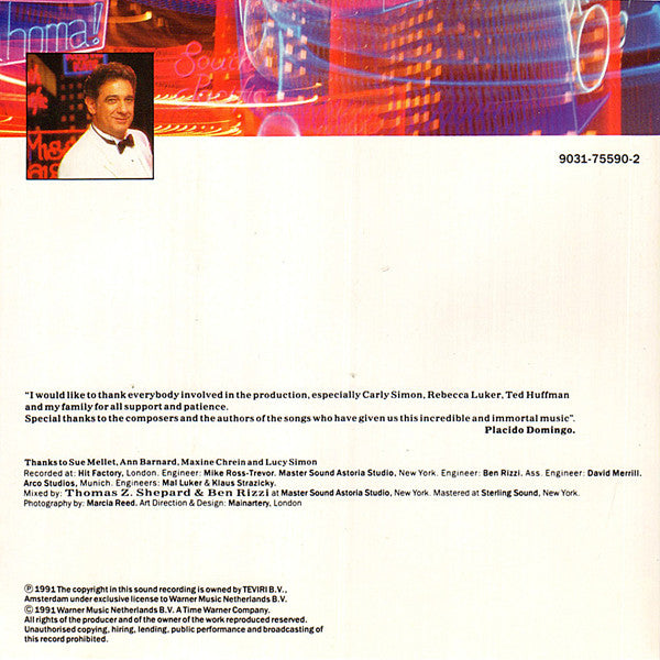 Placido Domingo : The Broadway I Love (CD, Album)