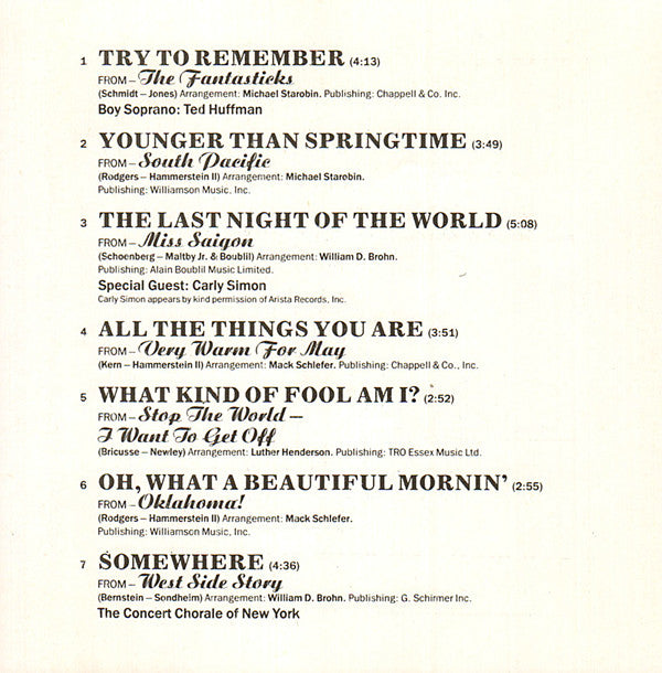 Placido Domingo : The Broadway I Love (CD, Album)