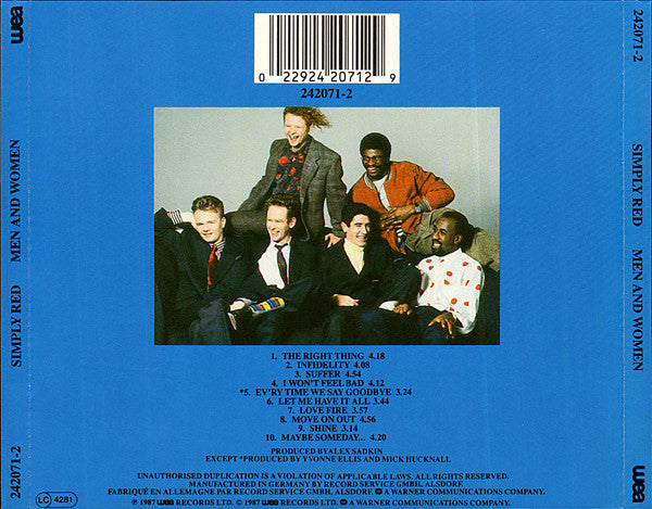 Simply Red : Men And Women (CD, Album)