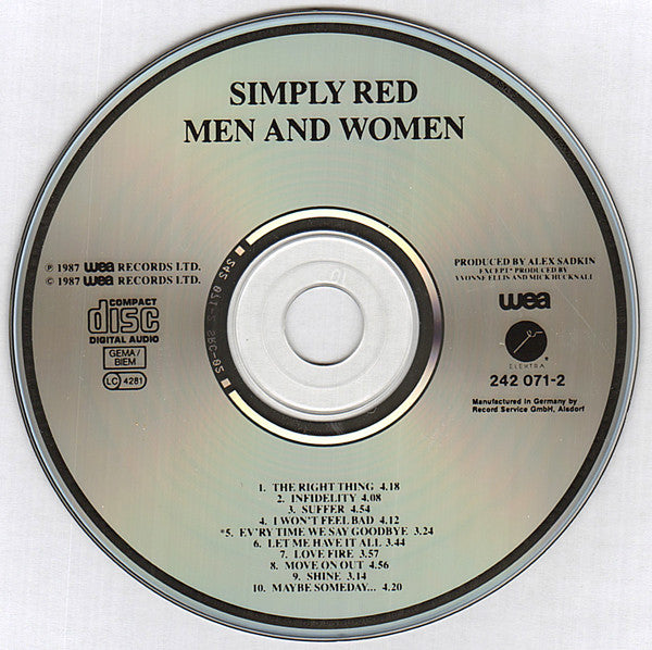 Simply Red : Men And Women (CD, Album)