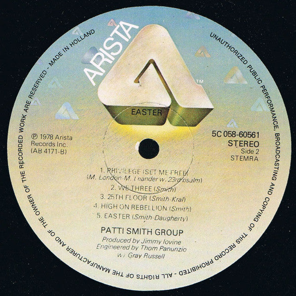 Patti Smith Group : Easter (LP, Album)