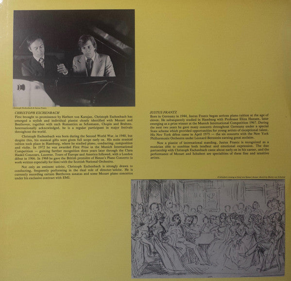 Franz Schubert, Christoph Eschenbach, Justus Frantz : Piano Duets (2xLP)