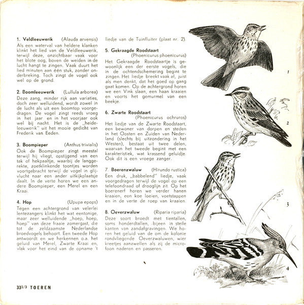 Hans A. Traber : Listen The Birds 5 = Hoor De Vogels 5 (7")