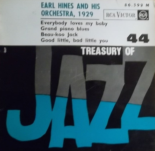 Earl Hines And His Orchestra : Treasury Of Jazz No. 44 (7", EP, Mono)