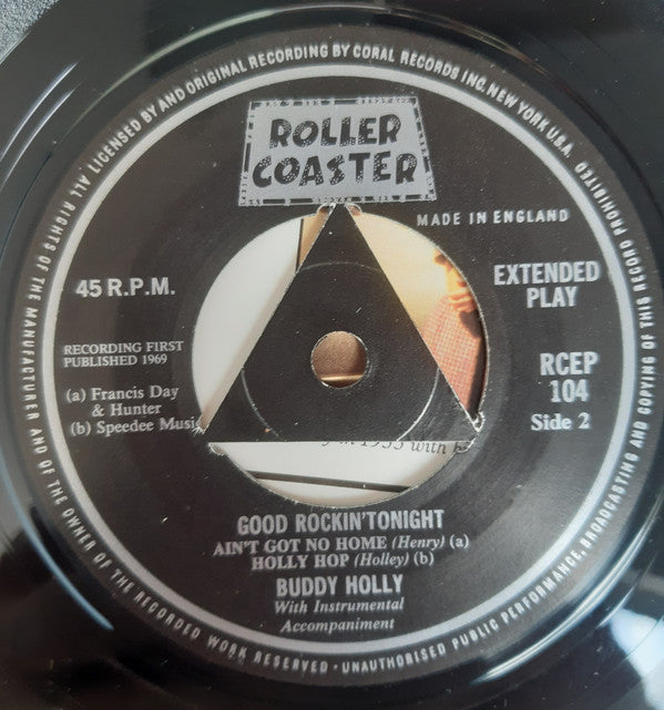 Buddy Holly : Good Rockin' Tonight (7", EP, W/Lbl)