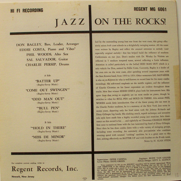 Don Bagley : Jazz On The Rocks (LP, Mono)