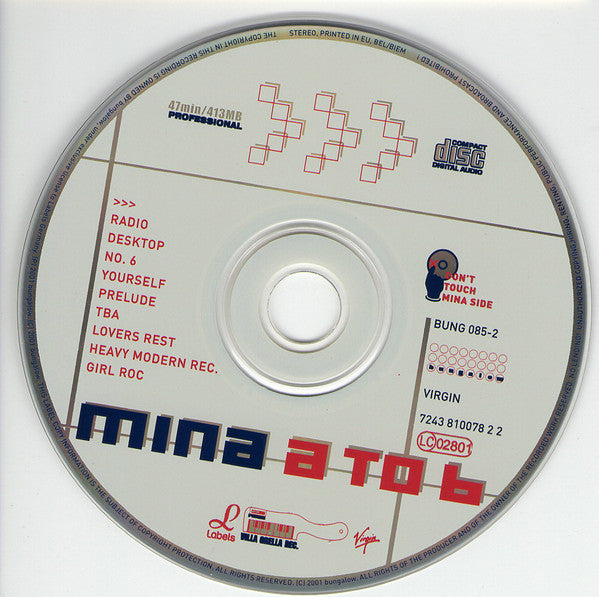 Mina : A To B (CD, Album, Promo, Car)