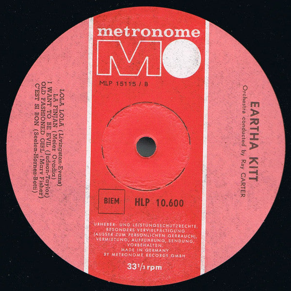 Eartha Kitt : Eartha Kitt (LP, Album)