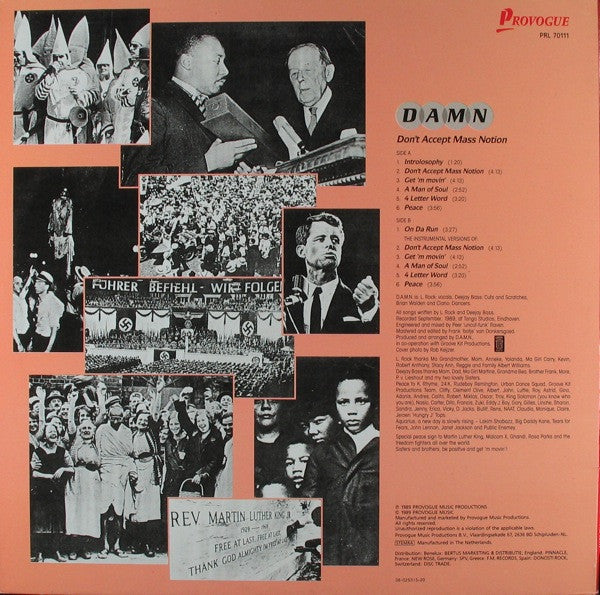 D.A.M.N. : Don't Accept Mass Notion (LP, Album)