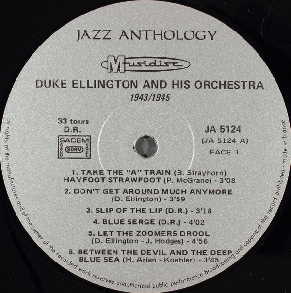 Duke Ellington And His Orchestra : Live Sessions 1943/1945 (LP)