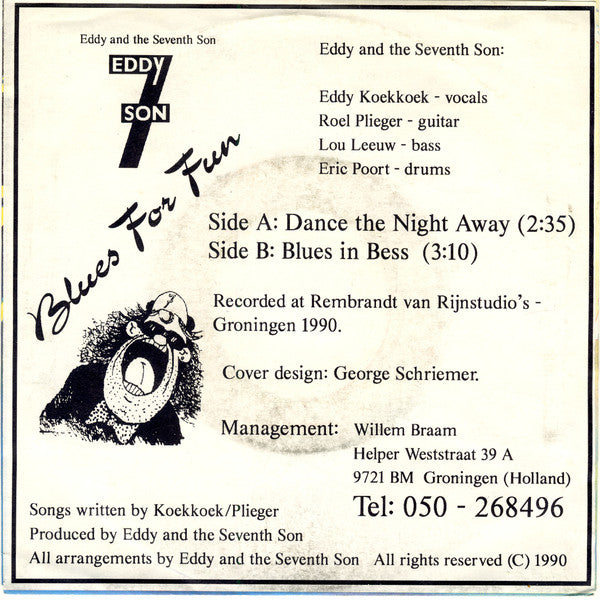 Eddy And The Seventh Son : Dance The Night Away (7", Single)