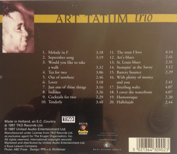 Art Tatum Trio : Art Tatum Trio (CD, Comp, RM)