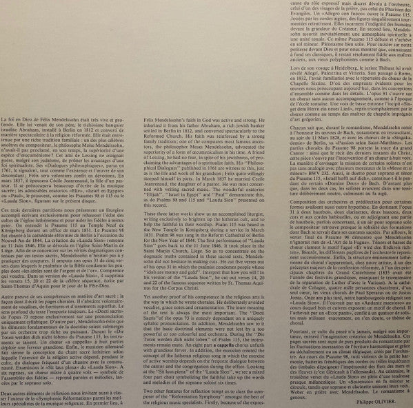 Felix Mendelssohn-Bartholdy, Gulbenkian Orchestra, Michel Corboz : Psaumes  Vol.2 (LP)