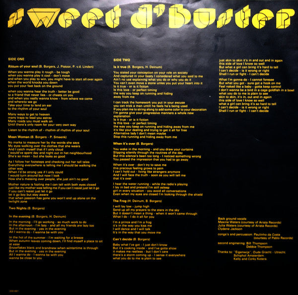 Sweet d'Buster : Shot Into The Blue (LP, Album)